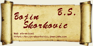 Bojin Skorković vizit kartica